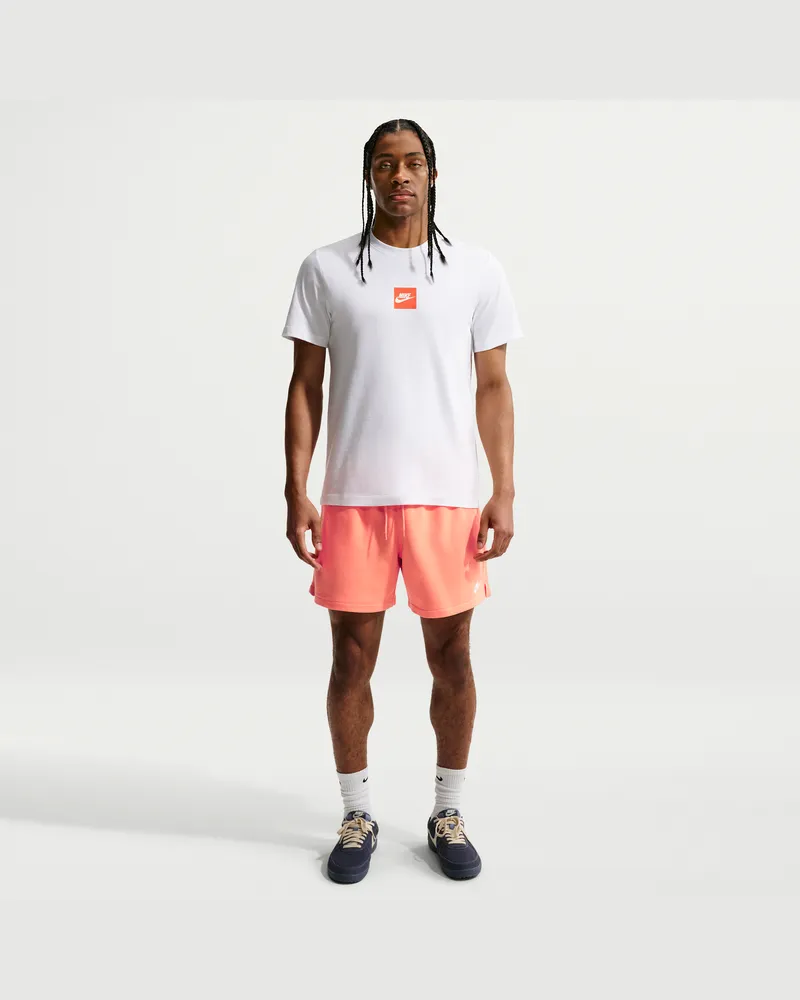 Nike Club Flow-Shorts aus French Terry für Herren - Orange Orange