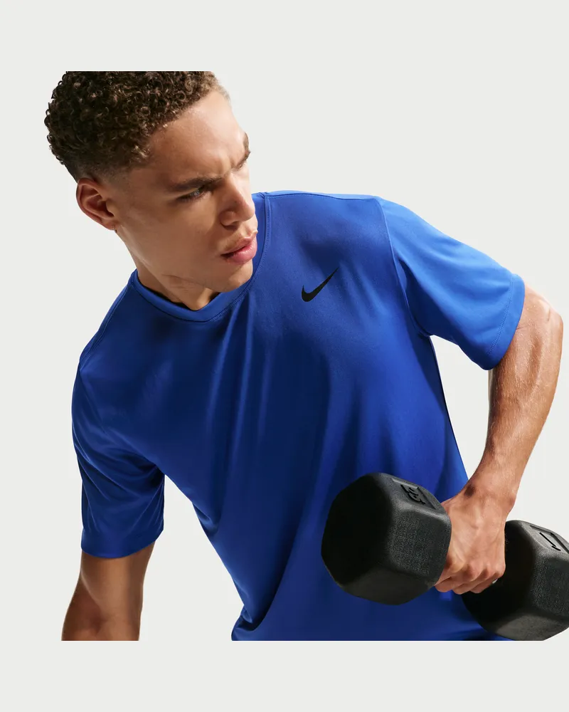 Nike Dri-FIT Trainings-T-Shirt (Herren) - Blau Blau