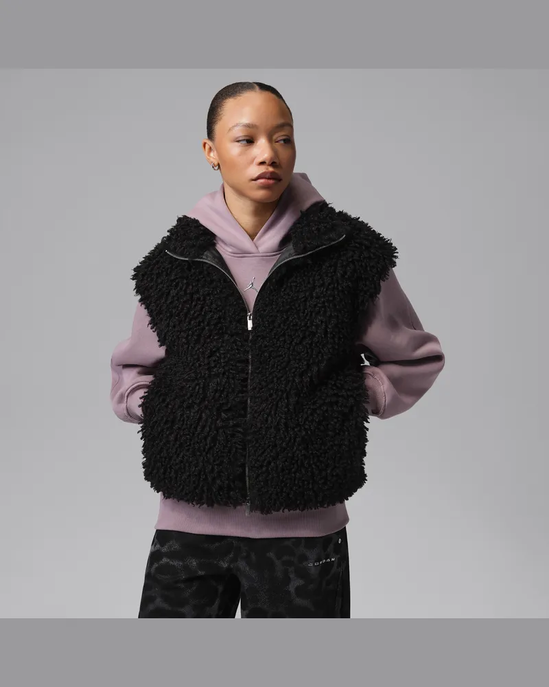 Jordan Flight Fleece Damenweste - Schwarz Schwarz