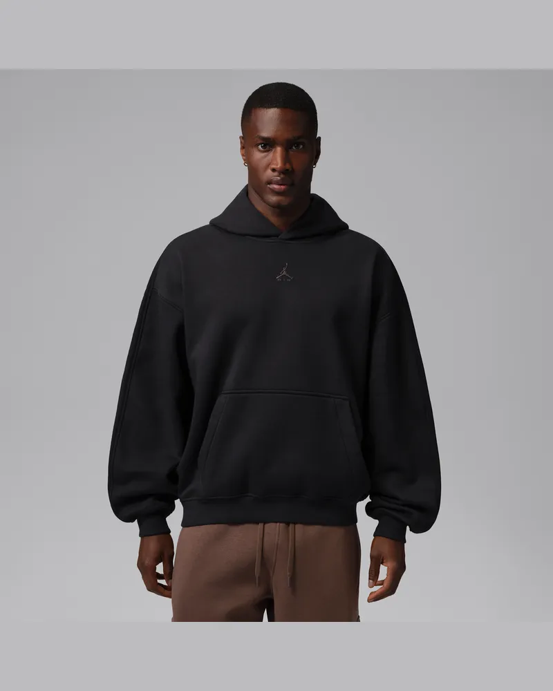 Jordan Brooklyn Oversize-Hoodie aus Fleece (Herren) - Schwarz Schwarz