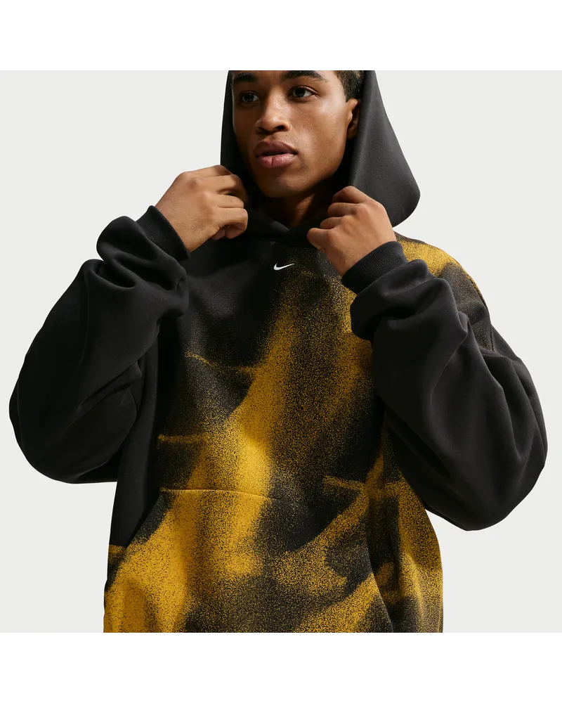 Nike Los Angeles Lakers Standard Issue Fleece Basketball-Hoodie (Herren) - Schwarz Schwarz