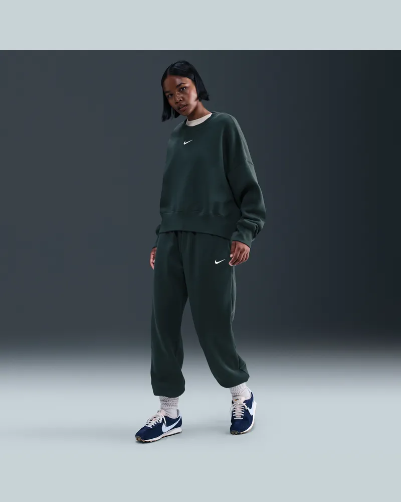 Nike Sportswear Phoenix Fleece Oversize-Trainingshose mit hohem Taillenbund für Damen - Grün Grün