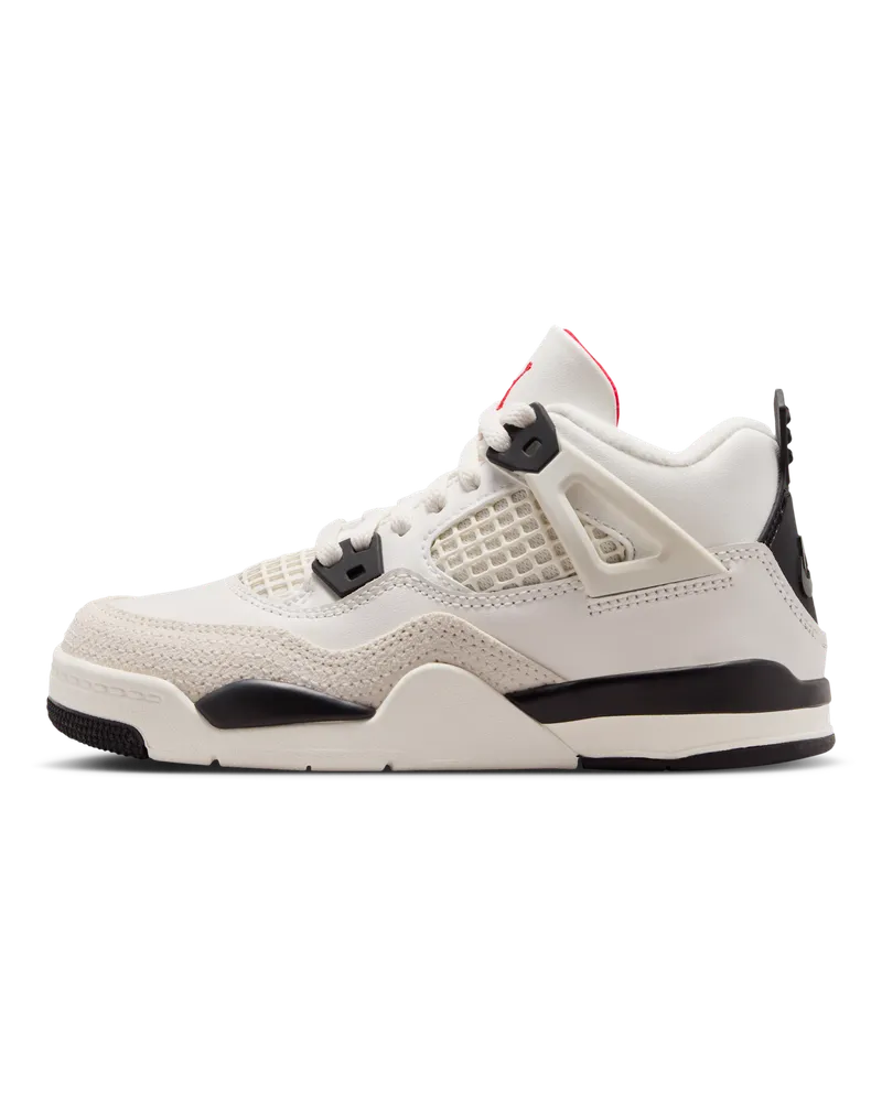 Jordan 4 Retro "Flight Club" Schuh (kleine Kinder) - Weiß Weiß