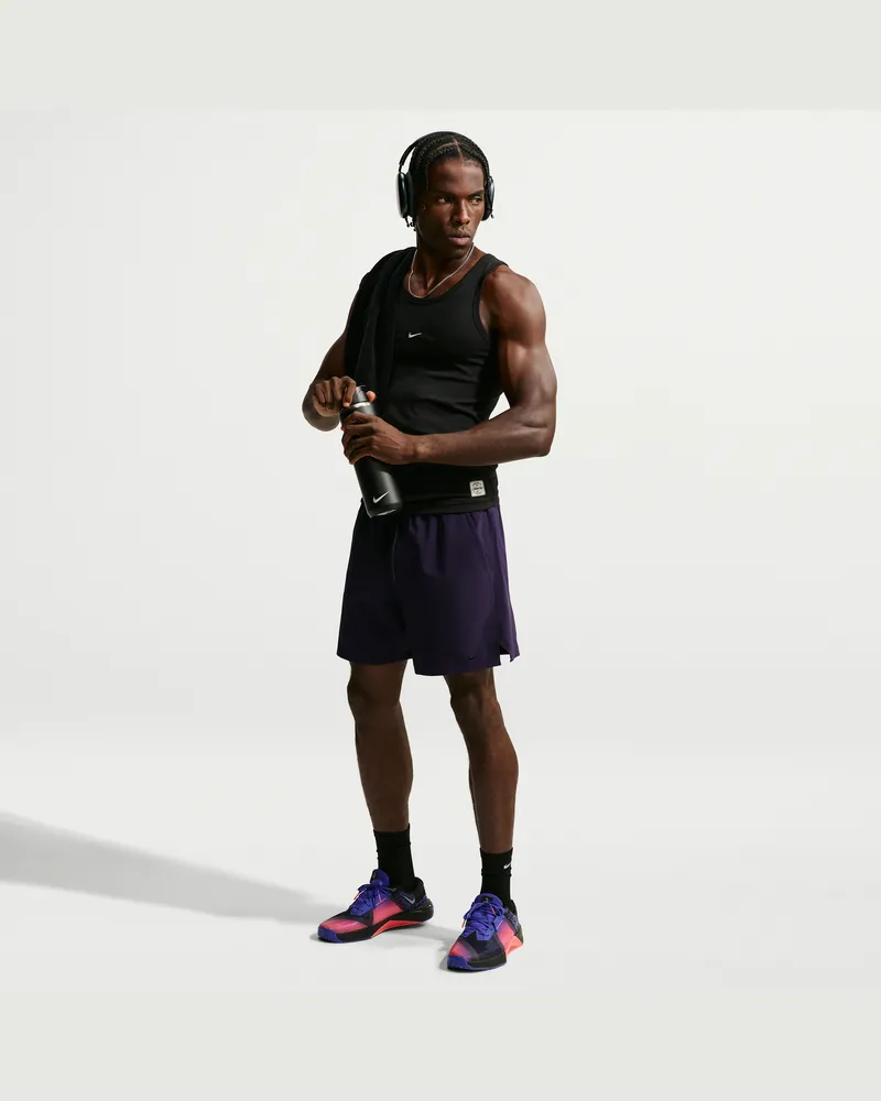 Nike Unlimited vielseitige Dri-FIT Herrenshorts ohne Futter (ca. 18 cm) - Lila Lila