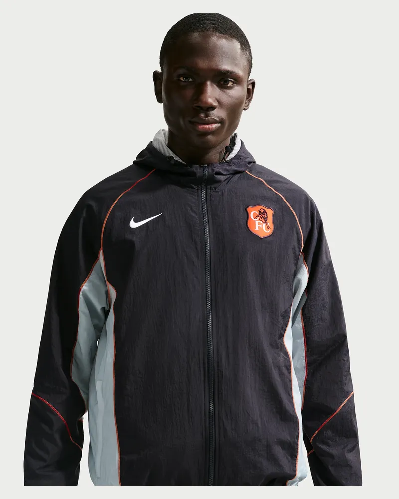 Nike FC Chelsea Strike+ SE  Football Repel-Kapuzenjacke (Herren) - Blau Blau