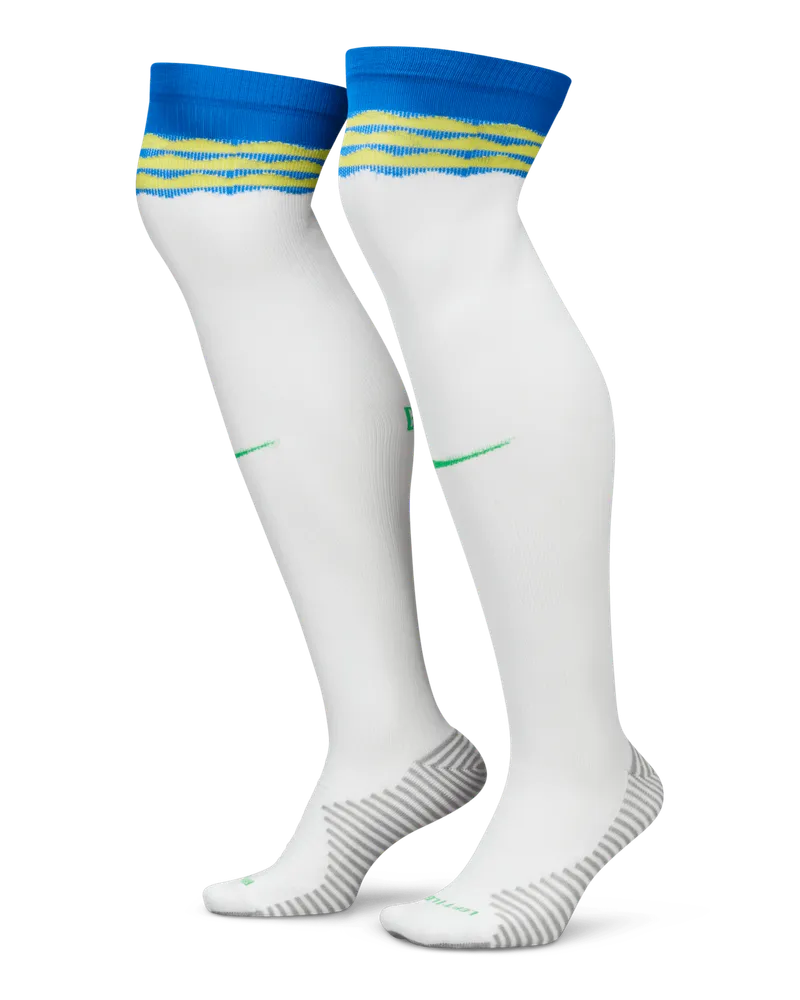 Nike Brasilien Strike Home/Away kniehohe Fußballsocken mit  Dri-FIT-Technologie - Weiß Weiß