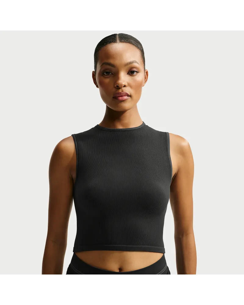 Nike SKIMS Ribbed Seamless Muskel-Tanktop (Damen) - Schwarz Schwarz