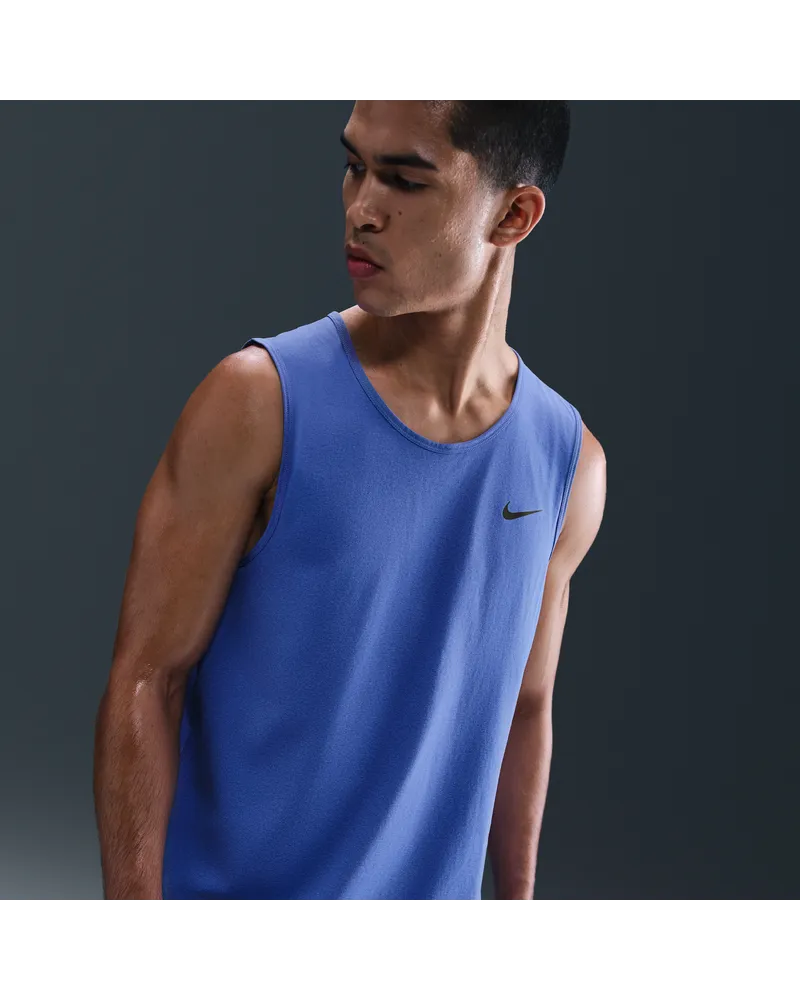Nike Dri-FIT Hyverse ärmelloses Fitness-Tanktop (Herren) - Blau Blau