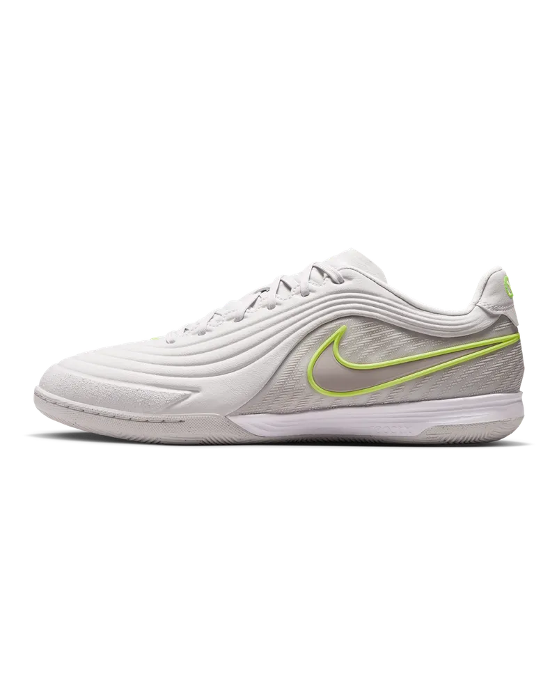 Nike Tiempo Reactgato Low Top Fußballschuh für Hallen- und Hartplätze - Grau Grau