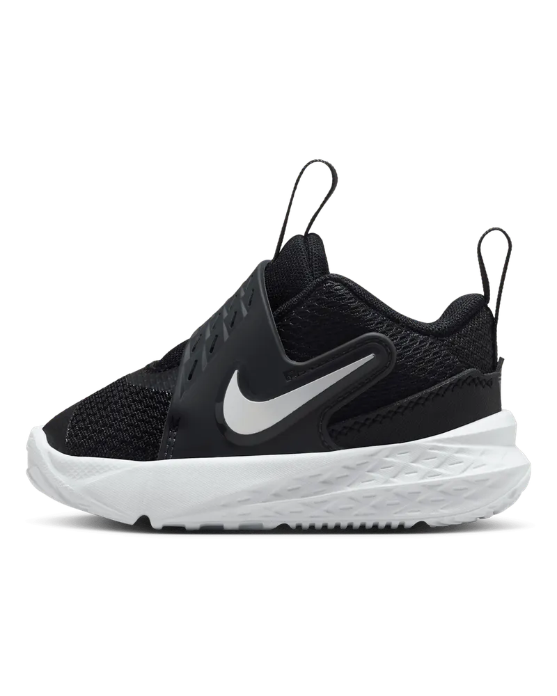 Nike Team Hustle D 12 Schuh (Babys/Kleinkinder) - Schwarz Schwarz