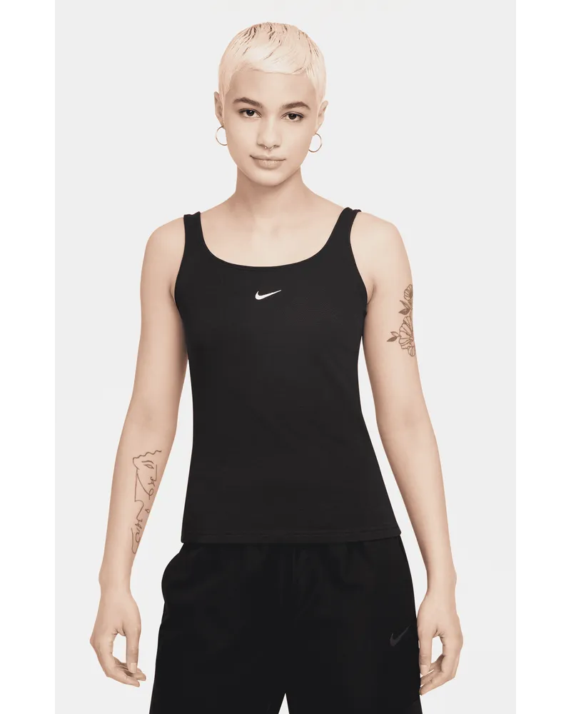 Nike Sportswear Essential Cami-Tanktop für Damen - Schwarz Schwarz