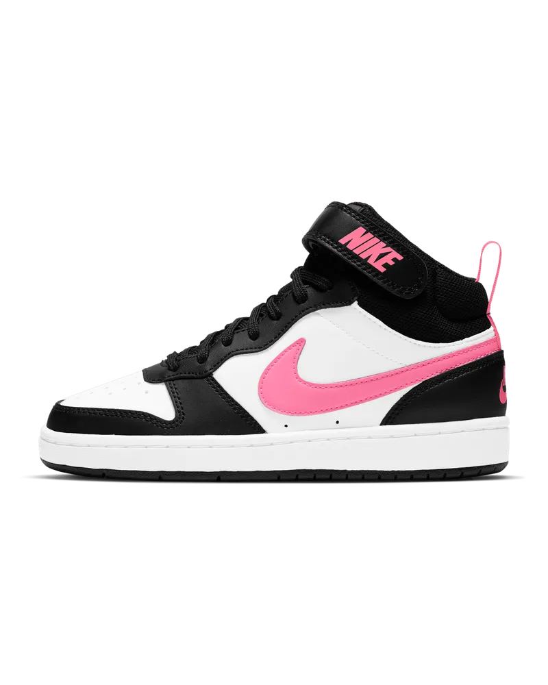 Nike Court Borough Mid 2 Schuh für ältere Kinder - Schwarz Schwarz