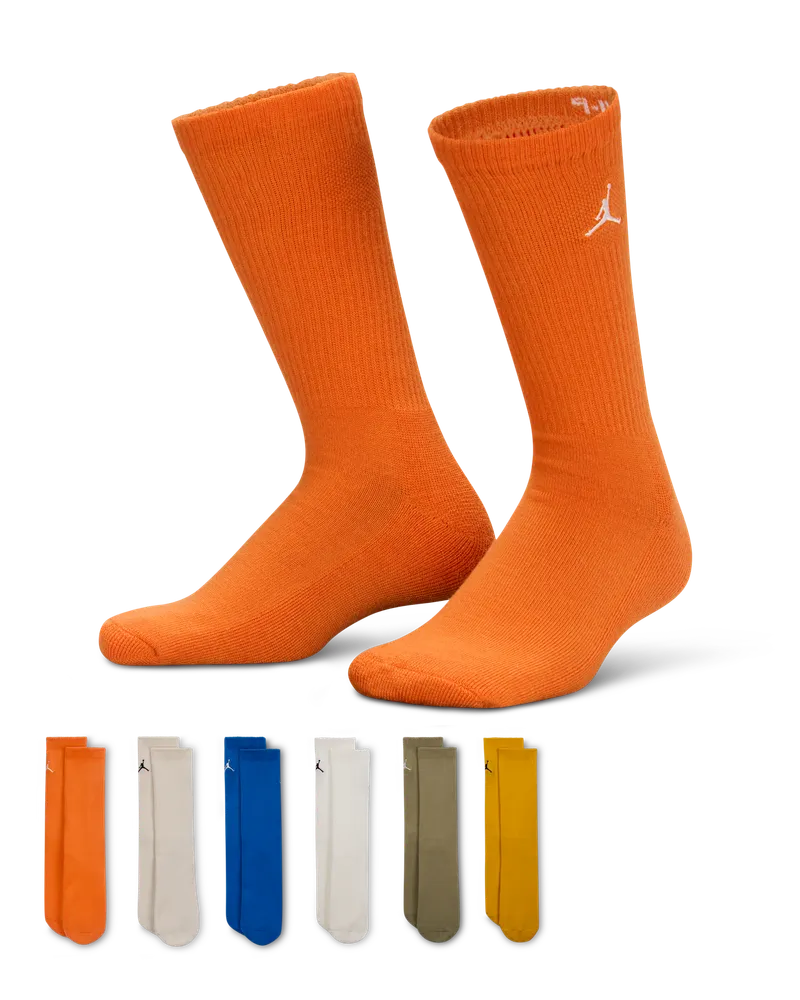 Jordan Everyday Essentials Crew-Socken für ältere Kinder (6 Paar) - Blau Blau