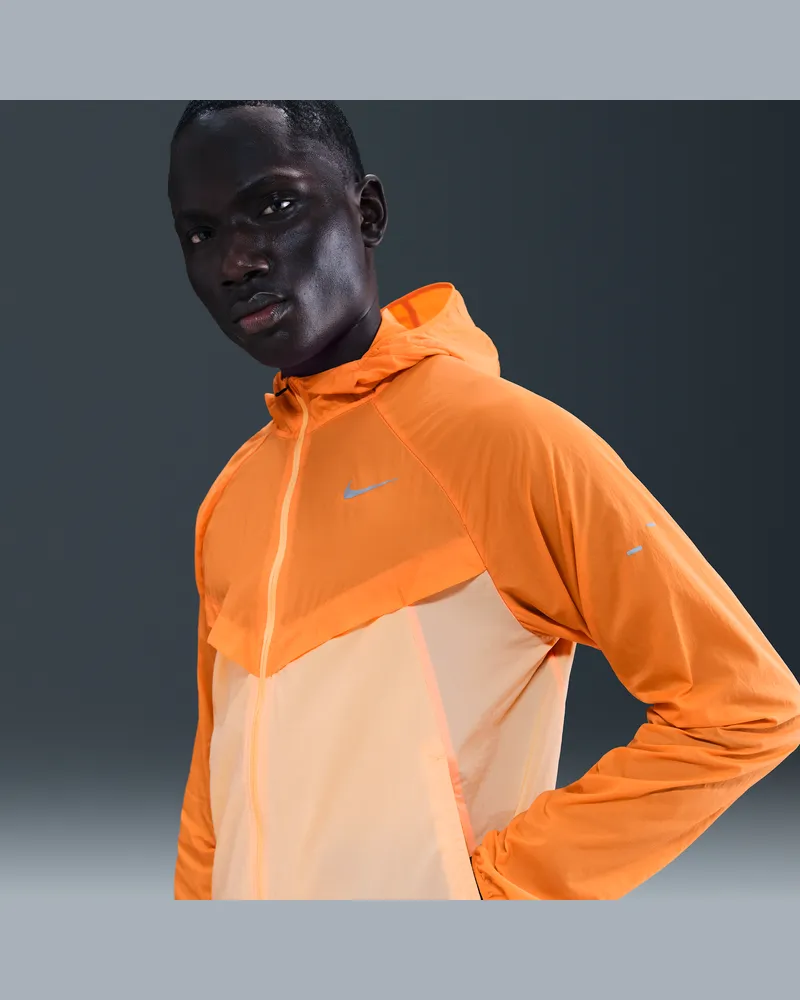 Nike Stride Repel-Laufjacke mit UV-Schutz (Herren) - Orange Orange
