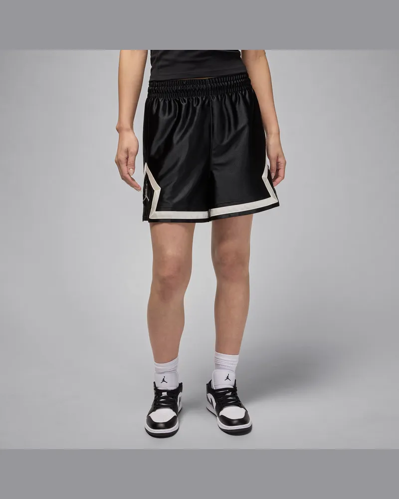 Jordan Sport Diamond Shorts mit Dri-FIT-Technologie (ca. 10 cm) (Damen) - Schwarz Schwarz