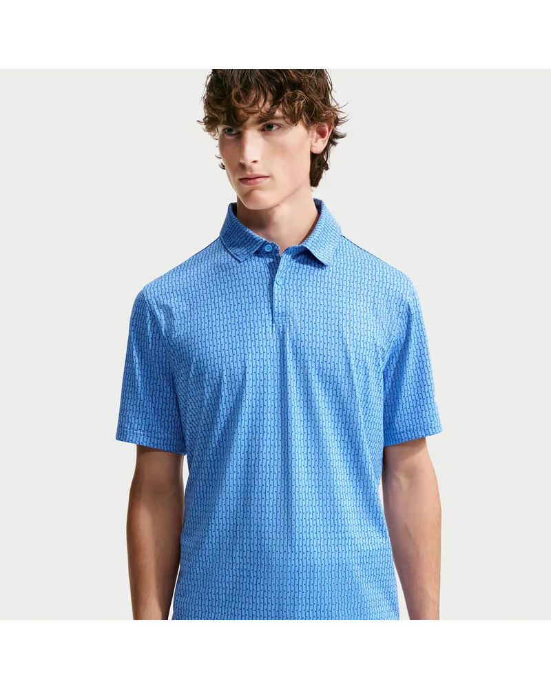 Nike Velocity Dri-FIT Golf-Poloshirt mit Print (Herren) - Blau Blau