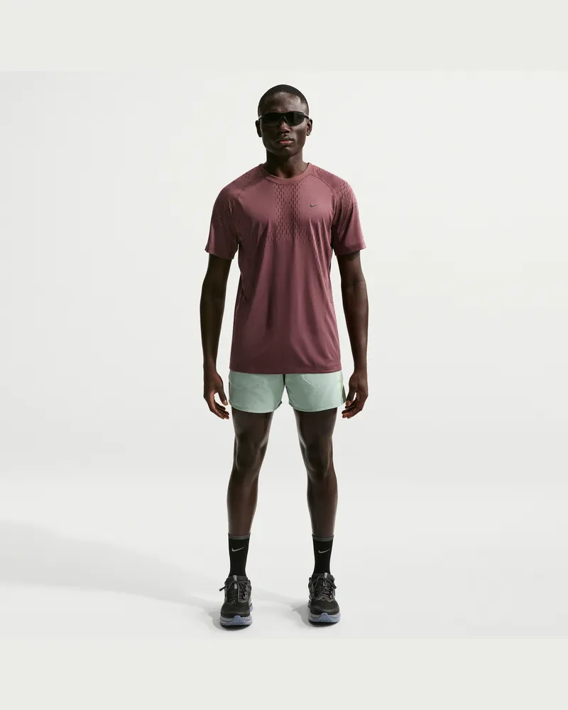 Nike Stride Dri-FIT Laufshorts mit integriertem Slip (ca. 12,5 cm) (Herren) - Grün Grün