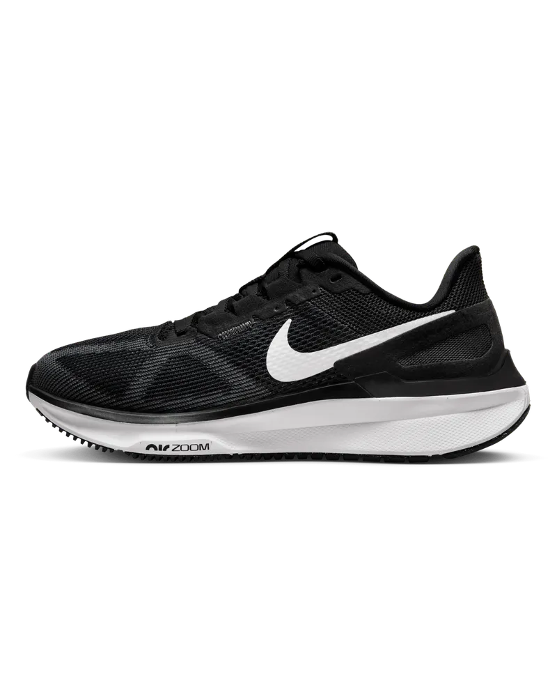 Nike Structure 25 Straßenlaufschuh (Damen) - Schwarz Schwarz