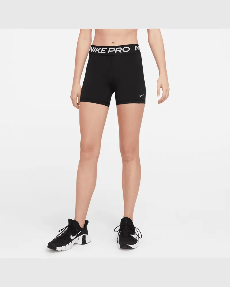 Nike Pro 365 Damenshorts (ca. 13 cm) - Schwarz Schwarz