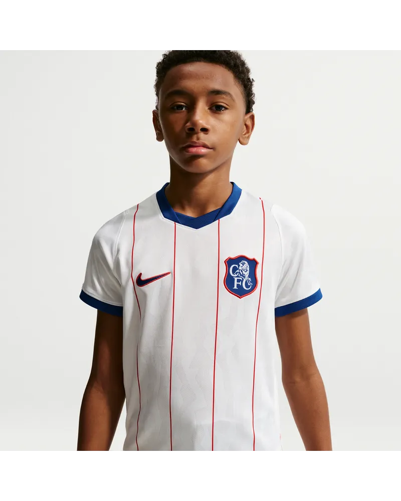 Nike FC Chelsea 2026/27 Stadium Third  Dri-FIT Replika-Fußballtrikot (ältere Kinder) - Weiß Weiß
