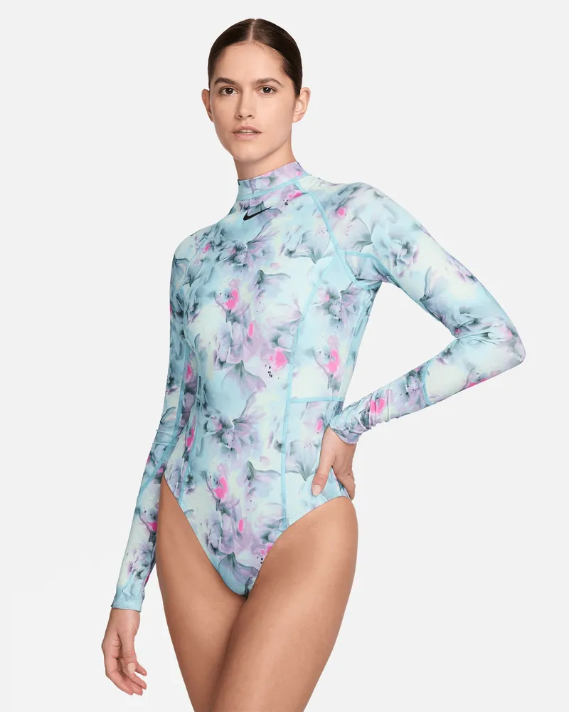 Nike Swim Hydralock Fusion einteiliger Longsleeve-Badeanzug für Damen - Blau Blau