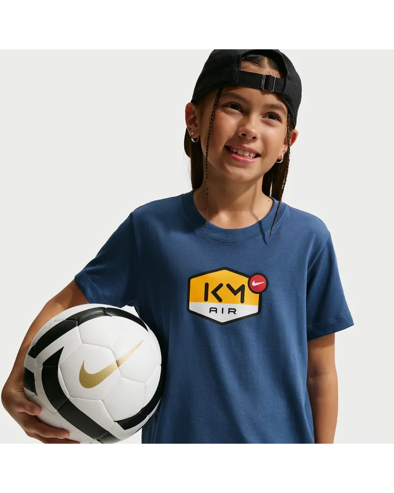 Nike Kylian Mbappé T-Shirt mit Dri-FIT-Technologie (ältere Kinder) - Blau Blau