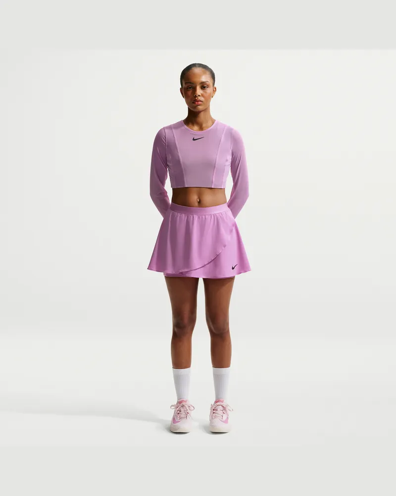 Nike Court Slam Dri-FIT-Tennisrock mit hohem Bund (Damen) - Lila Lila