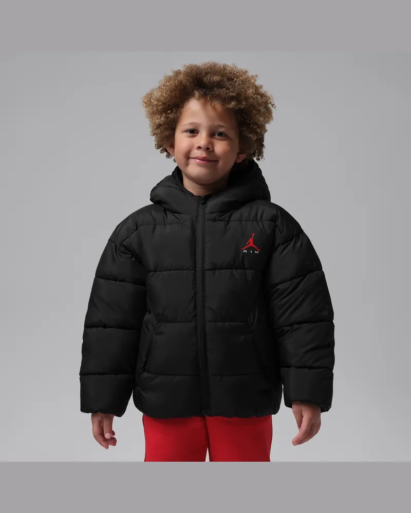 Jordan Brooklyn Puffer-Jacke mit Grafik (jüngere Kinder) - Schwarz Schwarz