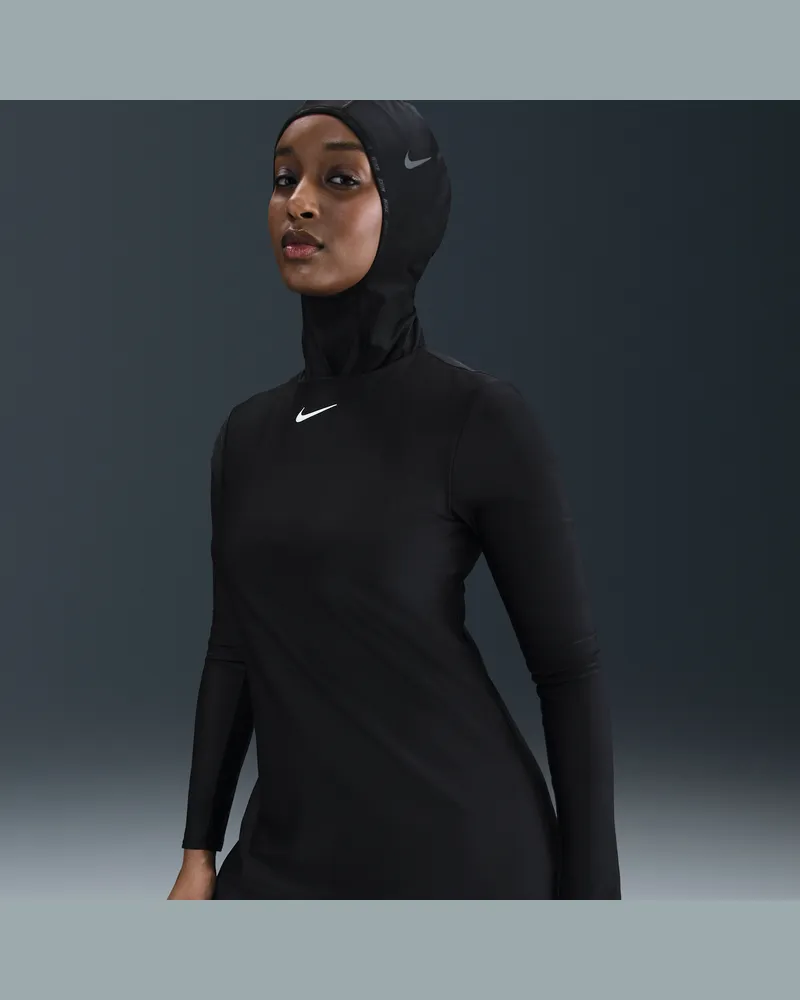 Nike Swim Victory Longsleeve-Tunika-/Leggings-Set (Damen) - Schwarz Schwarz