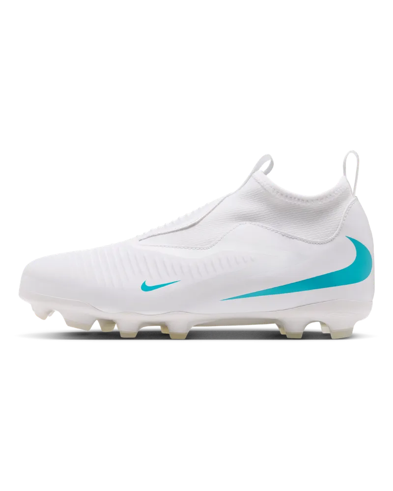 Nike Jr. Phantom 6 High Academy Fußballschuh für verschiedene Böden (ältere Kinder) - Weiß Weiß