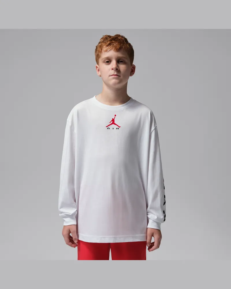 Jordan Air Longsleeve-Shirt (ältere Kinder) - Weiß Weiß