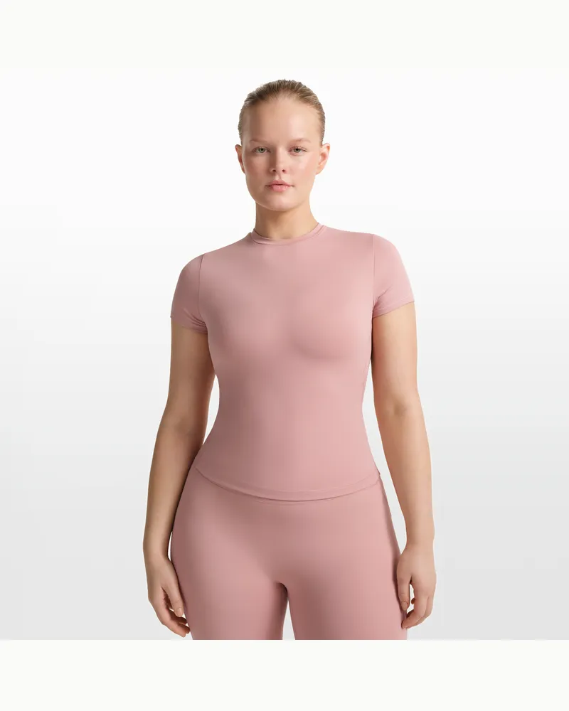 Nike SKIMS Matte gepolstertes Baby-T-Shirt (Damen) - Pink Pink