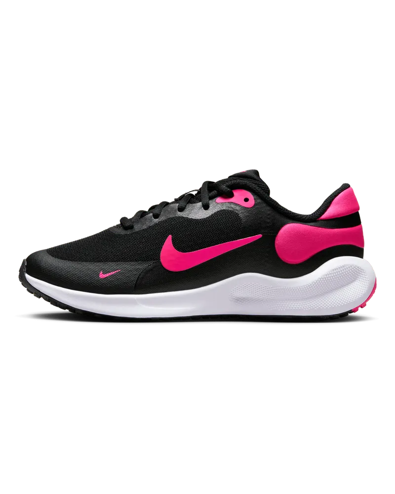 Nike Revolution 7 Straßenlaufschuh (ältere Kinder) - Schwarz Schwarz