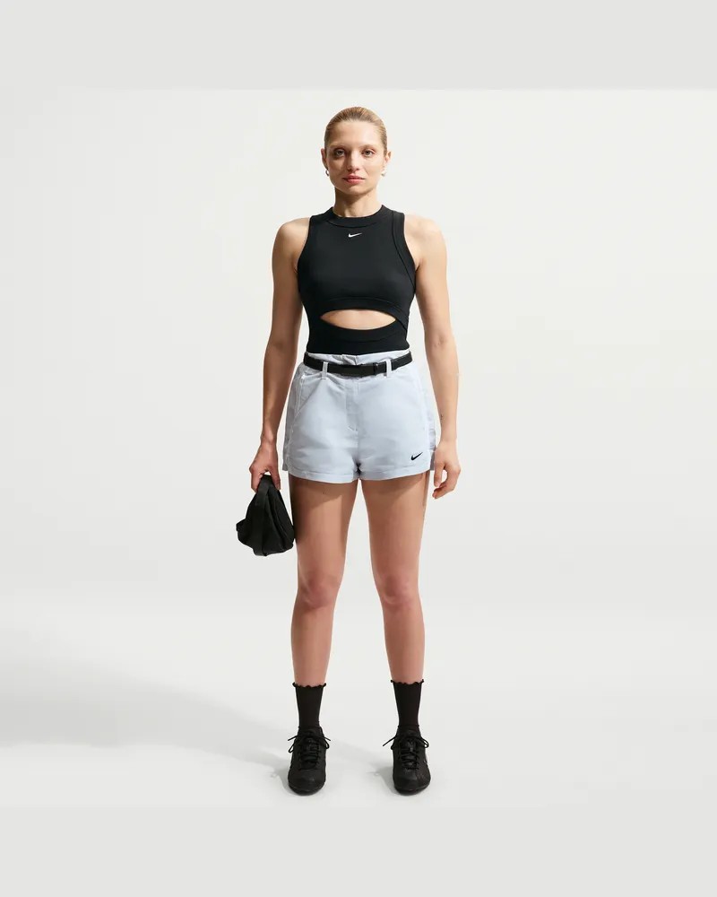 Nike Shorts mit hohem Bund (Damen, ca. 5 cm) - Grau Grau