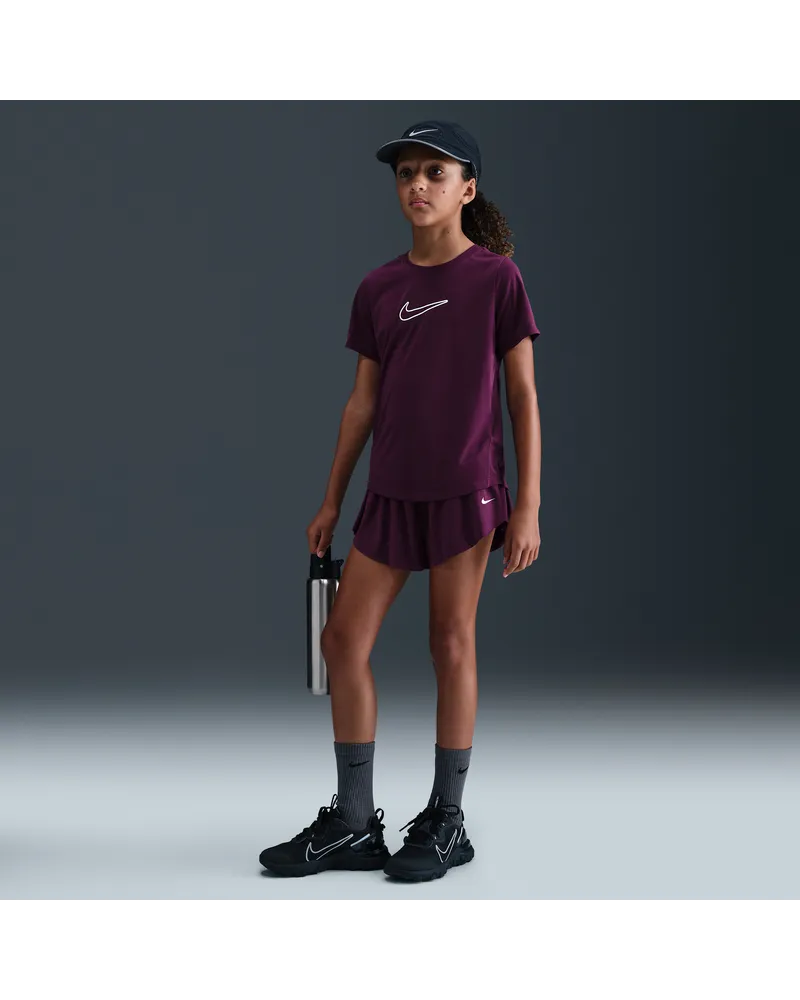 Nike Pro Dri-FIT 2-in-1-Shorts (ältere Kinder, Mädchen) - Rot Rot