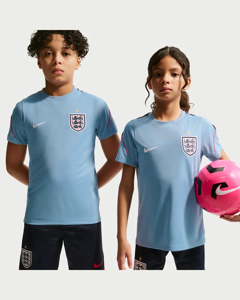Nike England Strike  Football Dri-FIT Kurzarmshirt (ältere Kinder) - Blau Blau