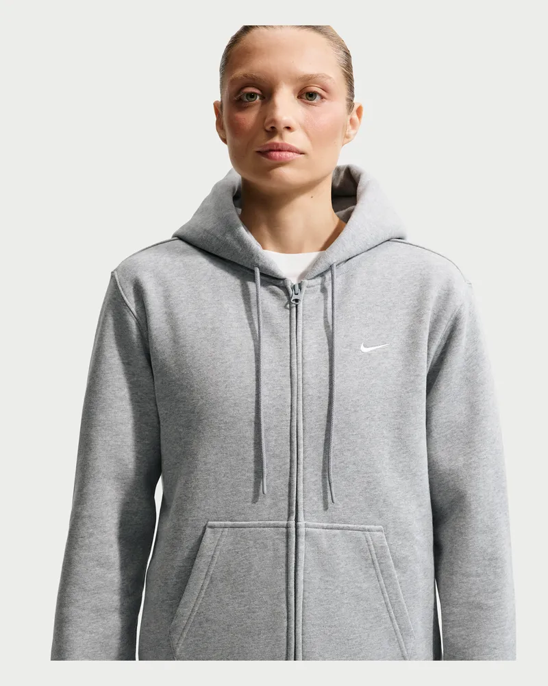 Nike Studio Fleece mittelschwere Kapuzenjacke (Damen) - Grau Grau