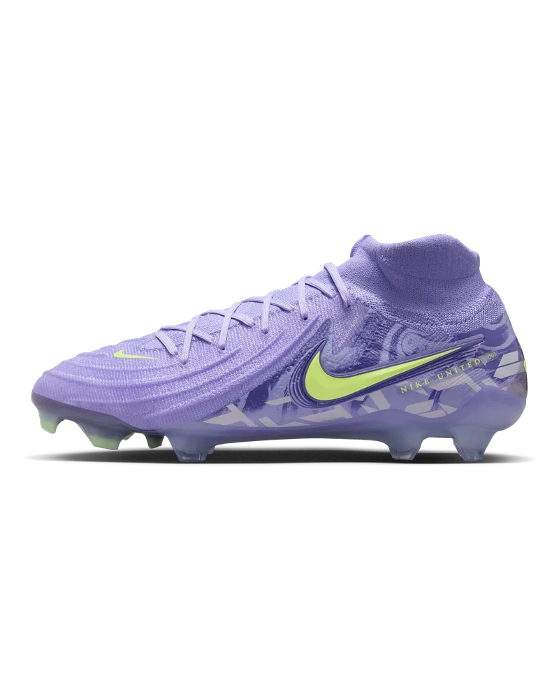 Nike United Phantom Luna 2 Elite FG High-Top-Fußballschuh - Lila Lila