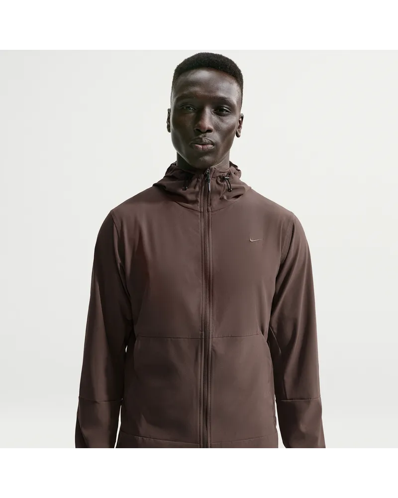 Nike Unlimited vielseitige Repel-Jacke mit Kapuze für Herren - Braun Braun