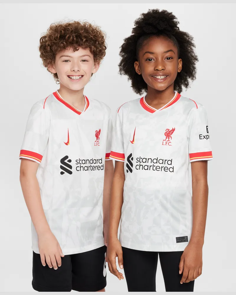 Nike FC Liverpool 2024/25 Stadium Third  Replika-Fußballtrikot mit Dri-FIT-Technologie (ältere Kinder) - Weiß Weiß