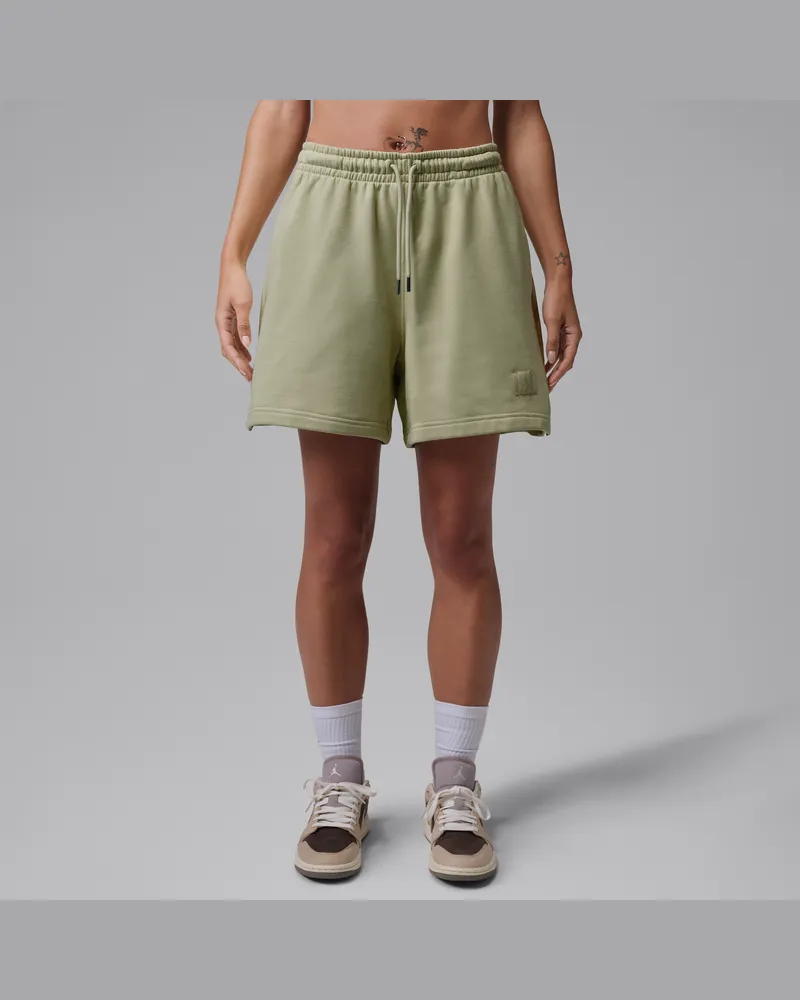 Jordan Flight Fleece Damenshorts - Grün Grün