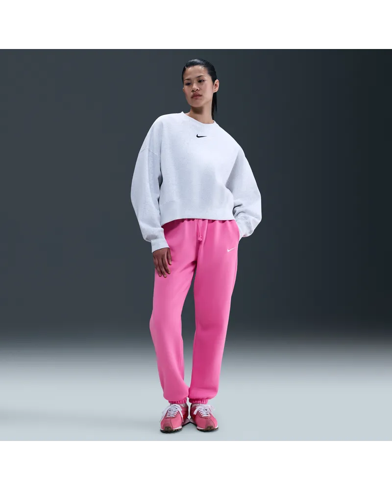 Nike Sportswear Phoenix Fleece Oversize-Trainingshose mit hohem Taillenbund für Damen - Pink Pink