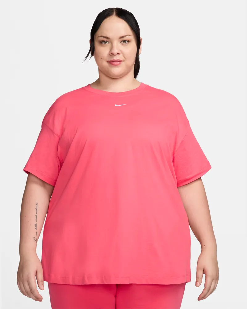 Nike Sportswear Essential Longsleeve für Damen - Pink Pink