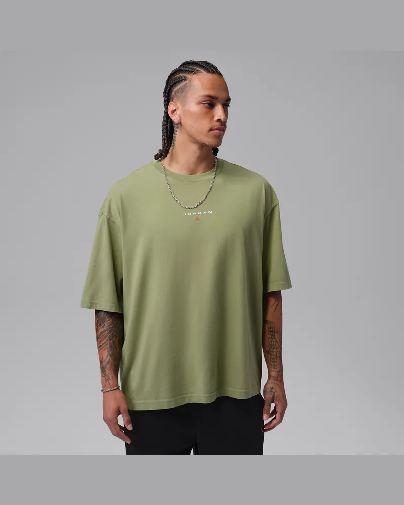Jordan Flight Essentials Oversize-Patch-T-Shirt (Herren) - Grün Grün