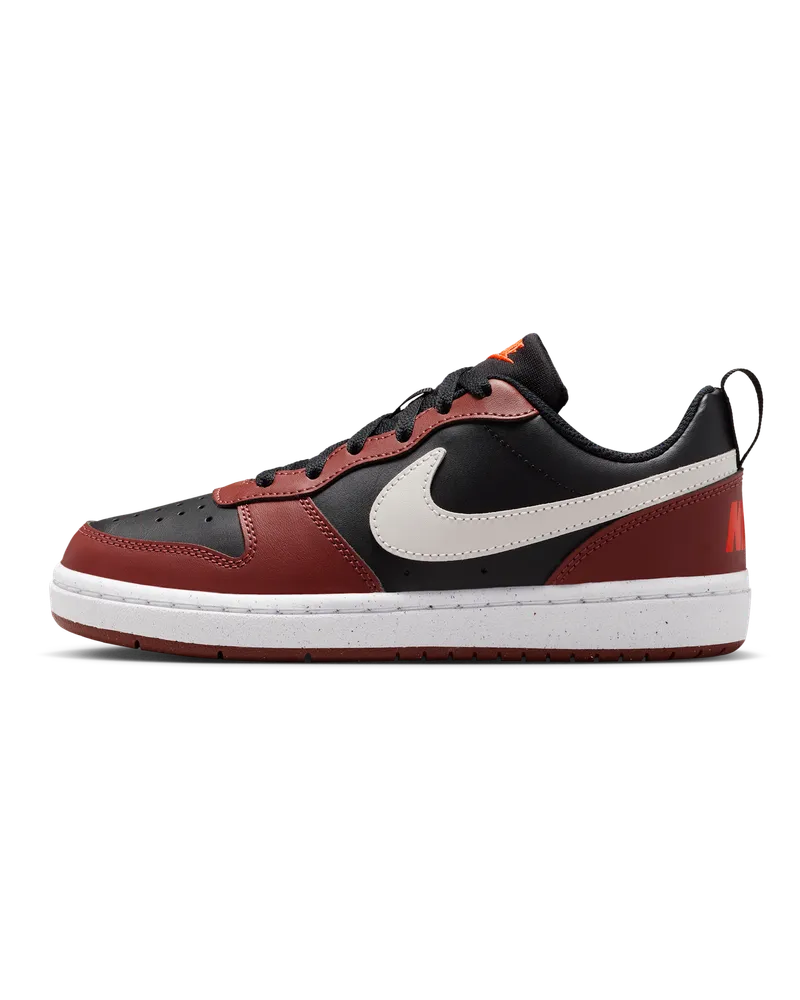 Nike Court Borough Low Recraft Schuh für ältere Kinder - Schwarz Schwarz