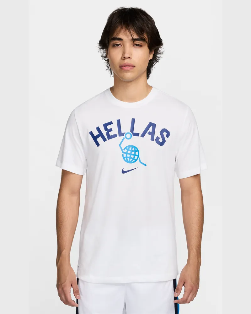 Nike Griechenland  Basketball-T-Shirt für Herren - Weiß Weiß