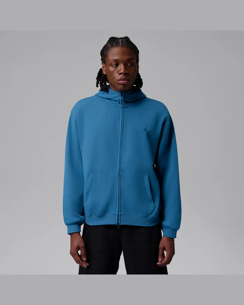 Jordan Sport Hoop Fleece Dri-FIT-Hoodie mit durchgehendem Reißverschluss (Herren) - Blau Blau