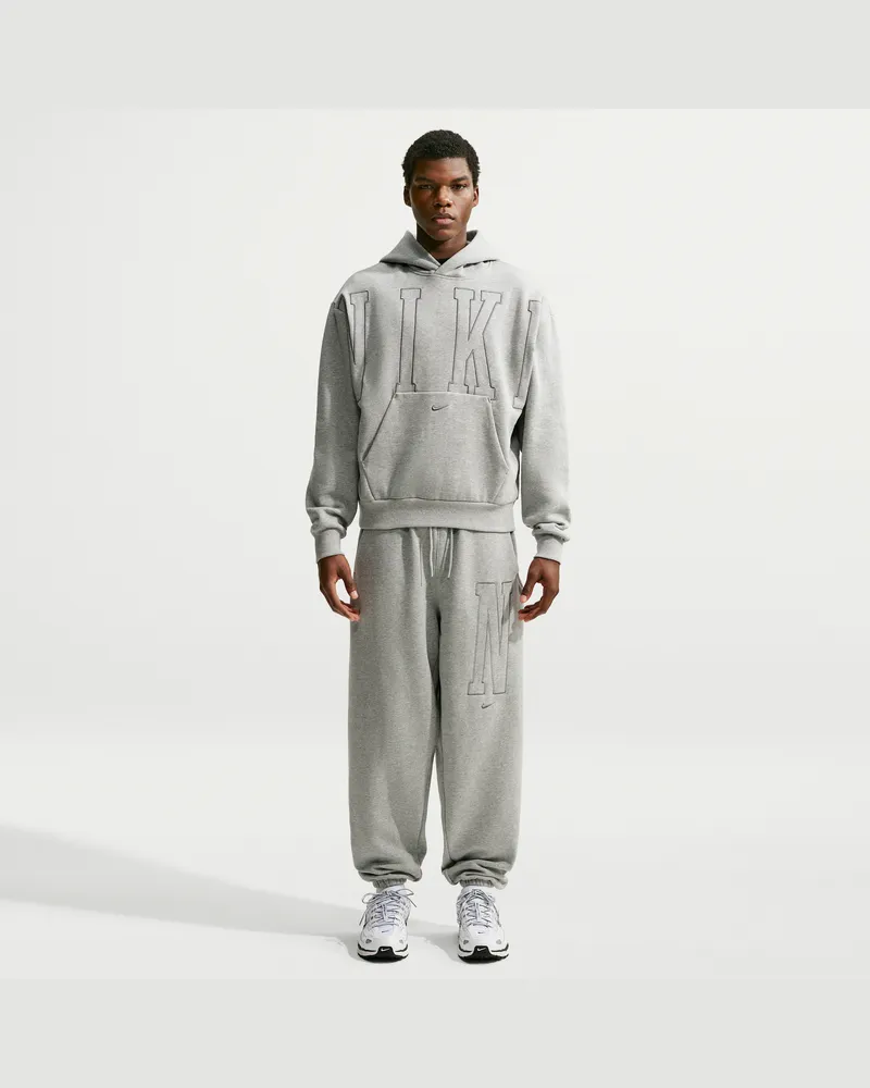 Nike Solo Fleece lockere Hose mit Bündchen (Herren) - Grau Grau