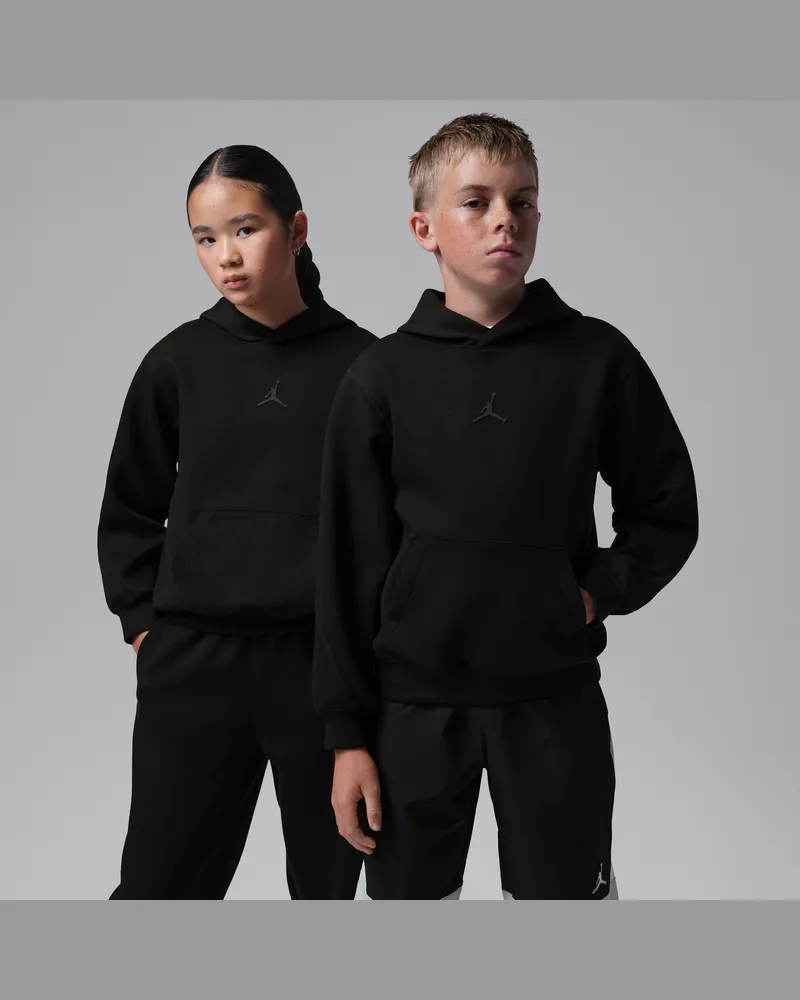 Jordan Sport Therma-FIT-Hoodie für ältere Kinder - Schwarz Schwarz