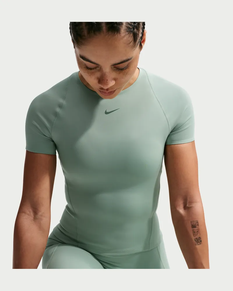 Nike Universa Dri-FIT Kurzarm-Oberteil (Damen) - Grün Grün